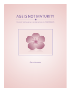 AGE IS NOT MATURITY .pdf